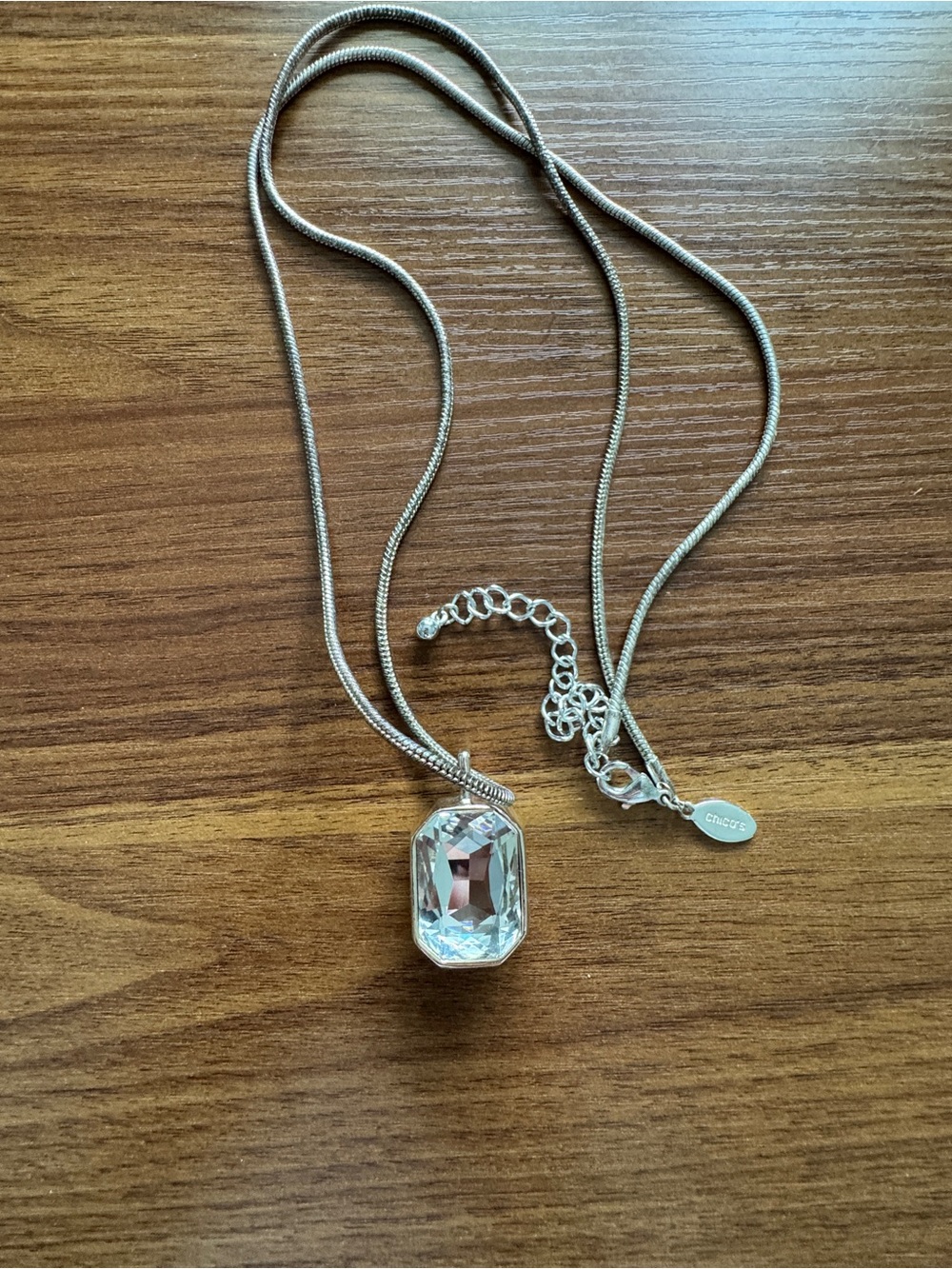 Chico’s crystal pendant necklace - Picture 4 of 5